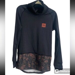 Picture Organic Clothing Eco-Friendly Insulated Turtleneck Pullover Black/Camo